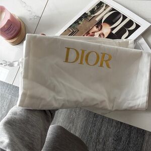 Dior Gold Logo Dust Bag